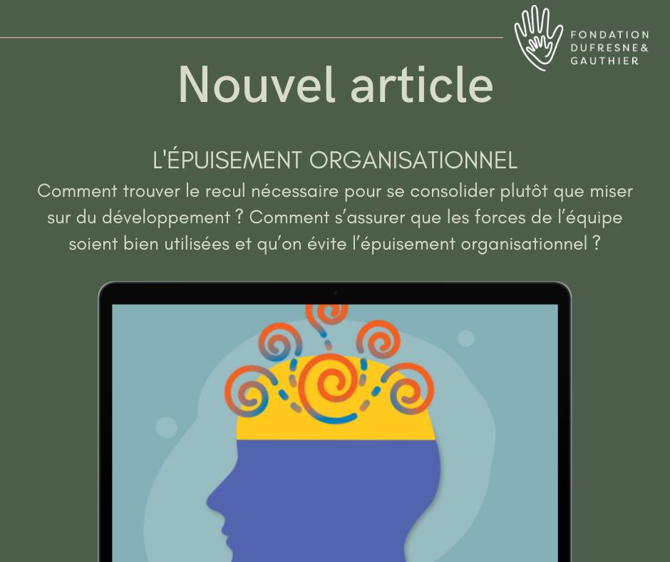 Nouvel article RRV : L'épuisement organisationnel